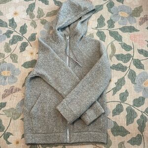 Grey lululemon full zip hooded jacket